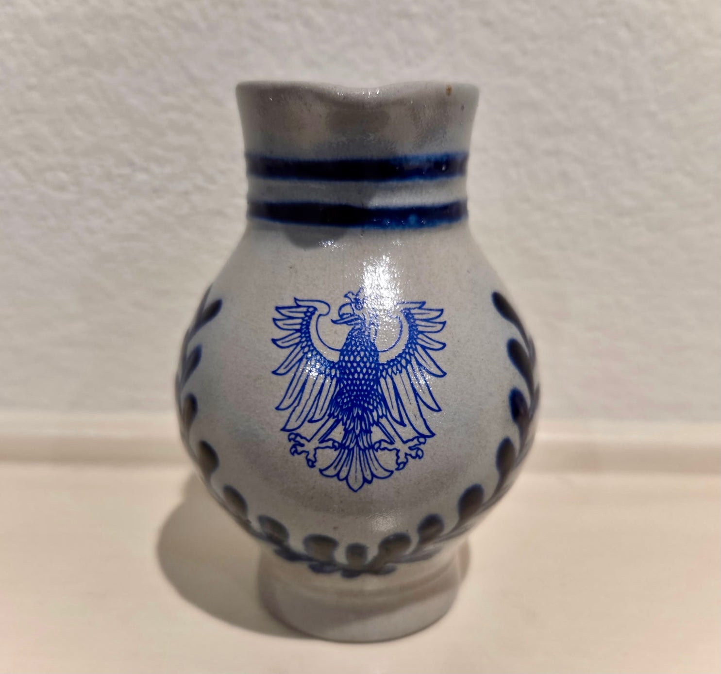 Vintage 1990s German Stoneware Pitcher