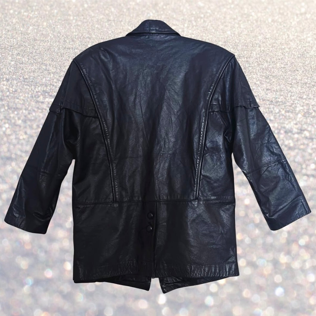 1980s Women’s Detailed Leather Jacket