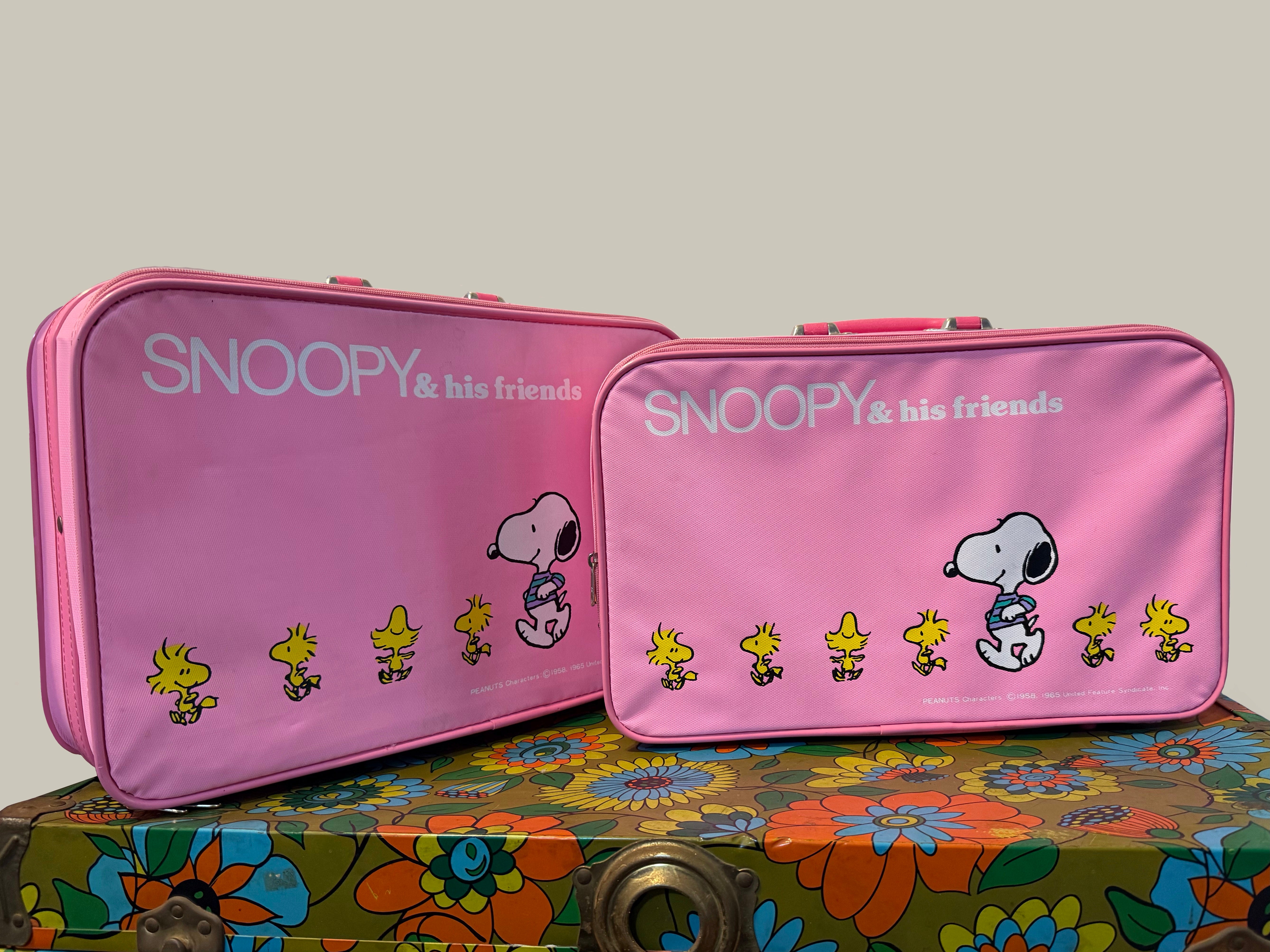 Vintage Snoopy Luggage
