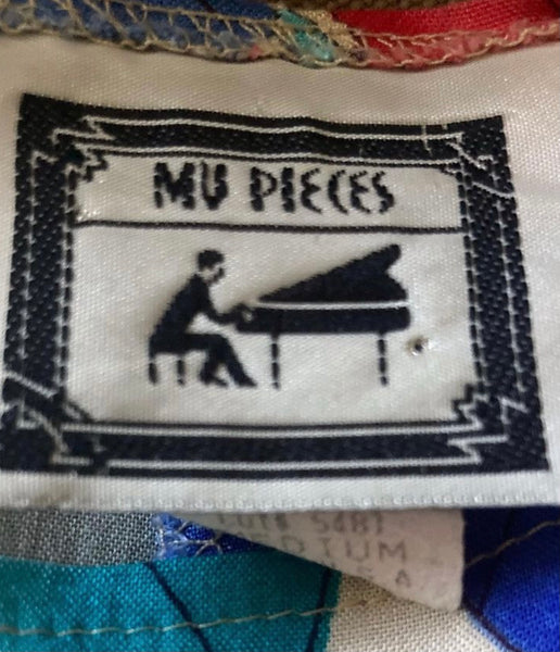 1980s Toucan Birds and Floral Cap Sleeve Top