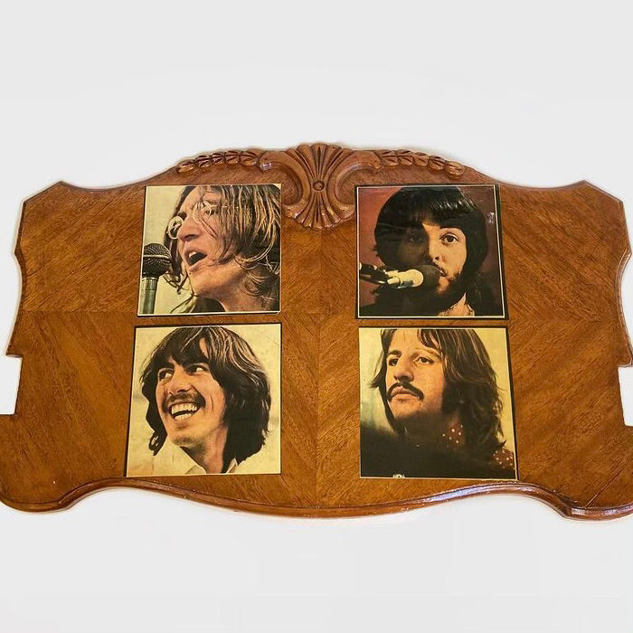 Vintage 1970s "Let It Be" Beatles Wood Plaque