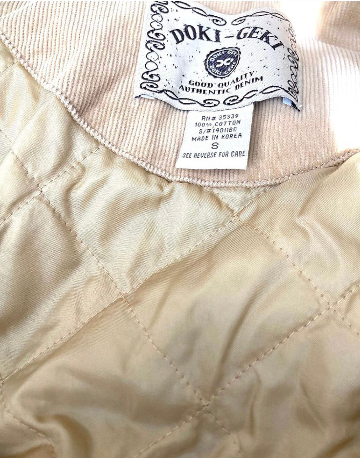 1970’s Style Tan Western Cut Corduroy Jacket