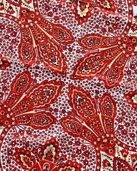 Vintage 1970s Flower Print Scarf