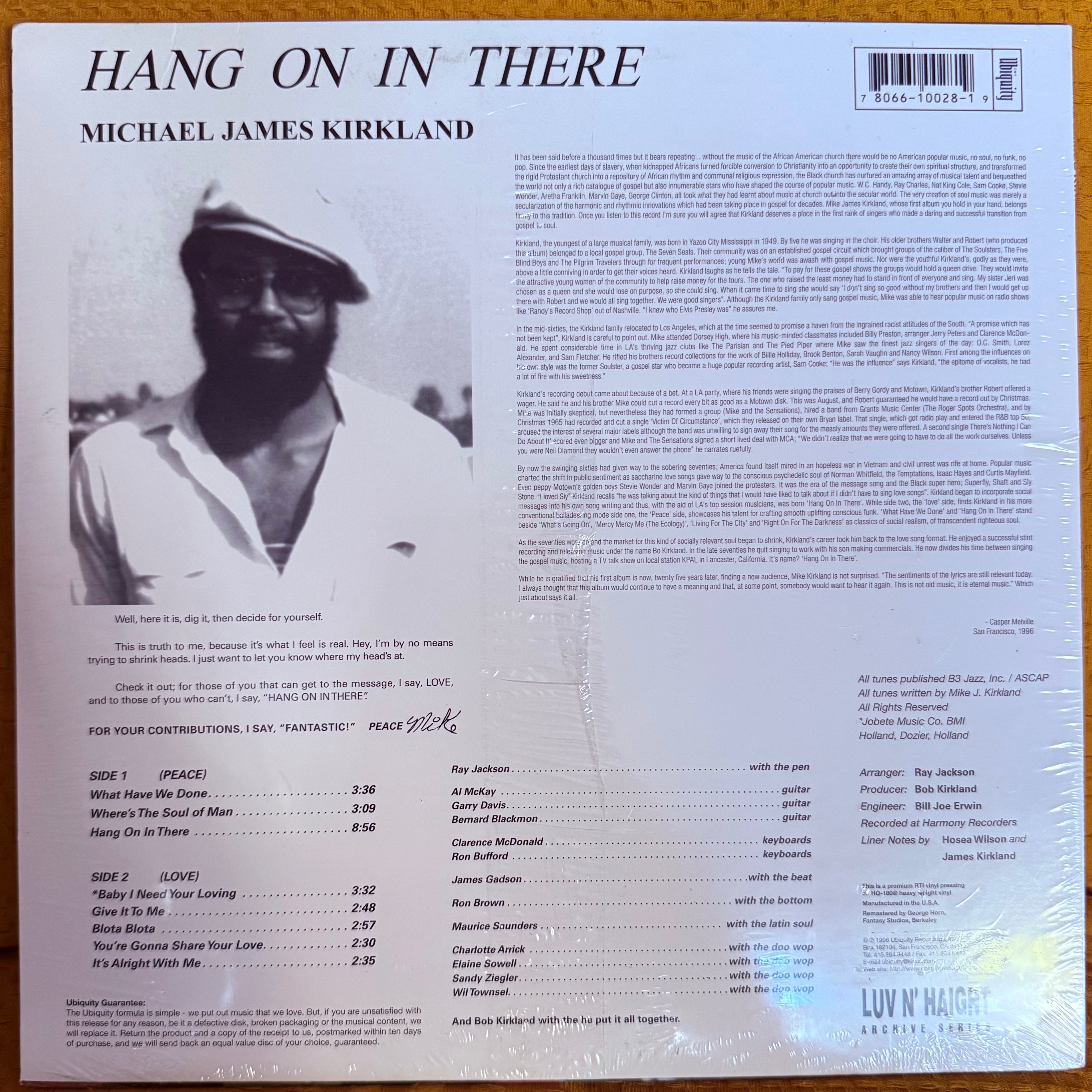 Mike James Kirkland – Hang On In There