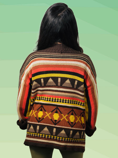 Vintage 1970's Knit Cardigan