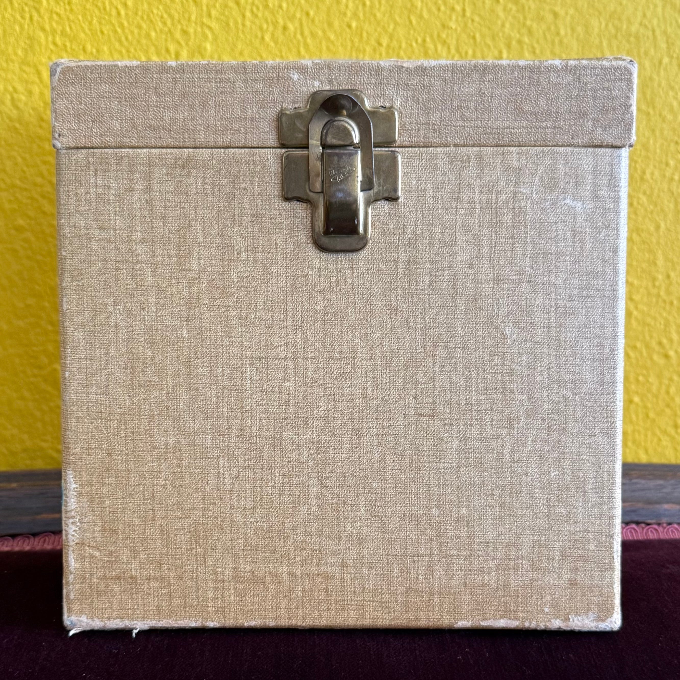 Tan 7” record box