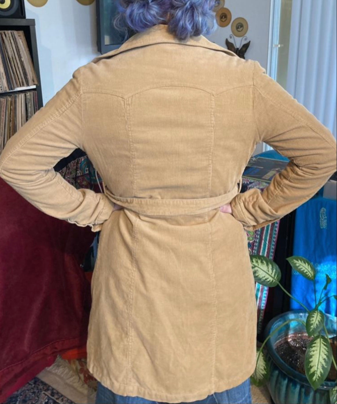 1970’s Style Tan Western Cut Corduroy Jacket