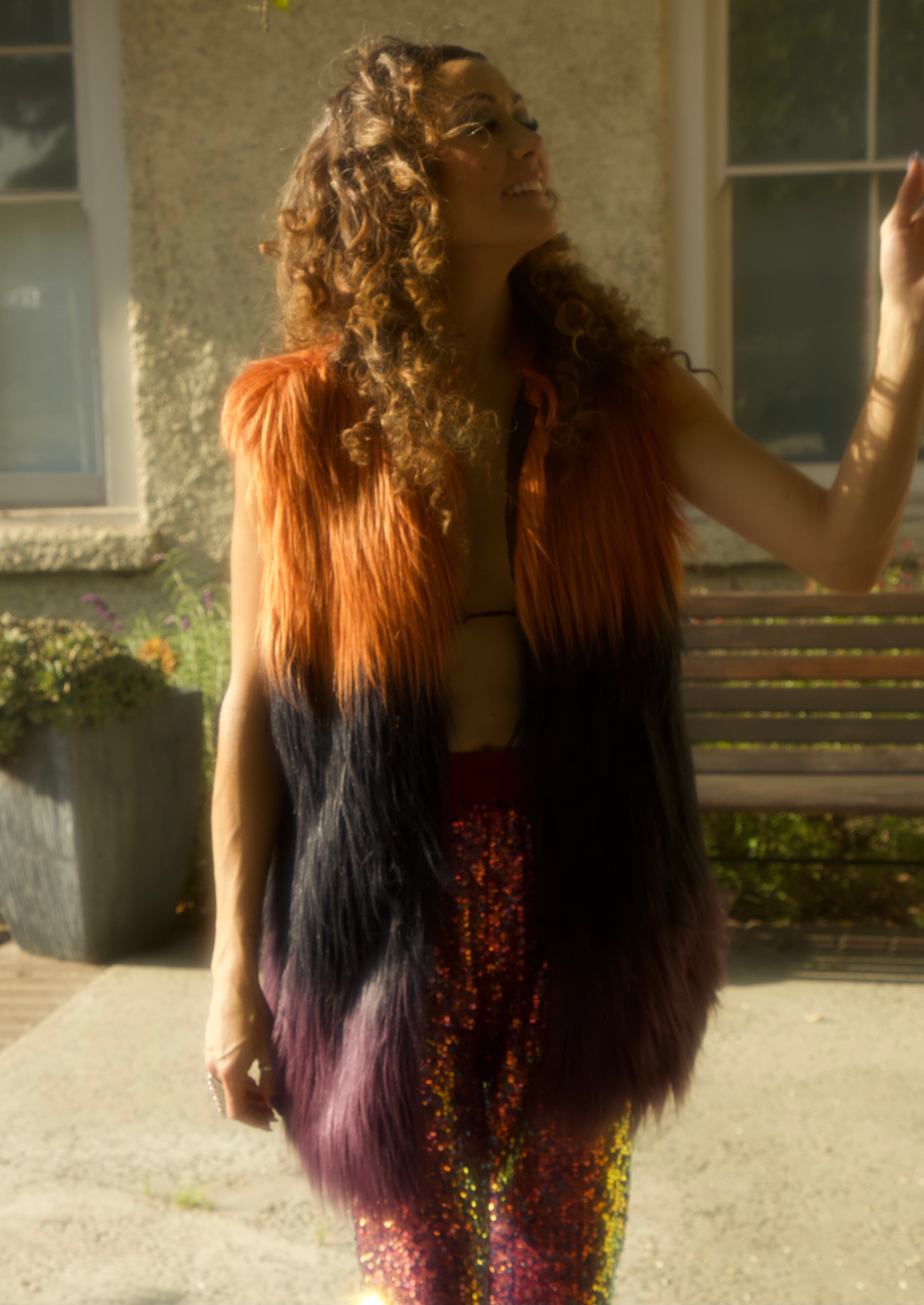Faux Fur Ombré Vest by: Fever