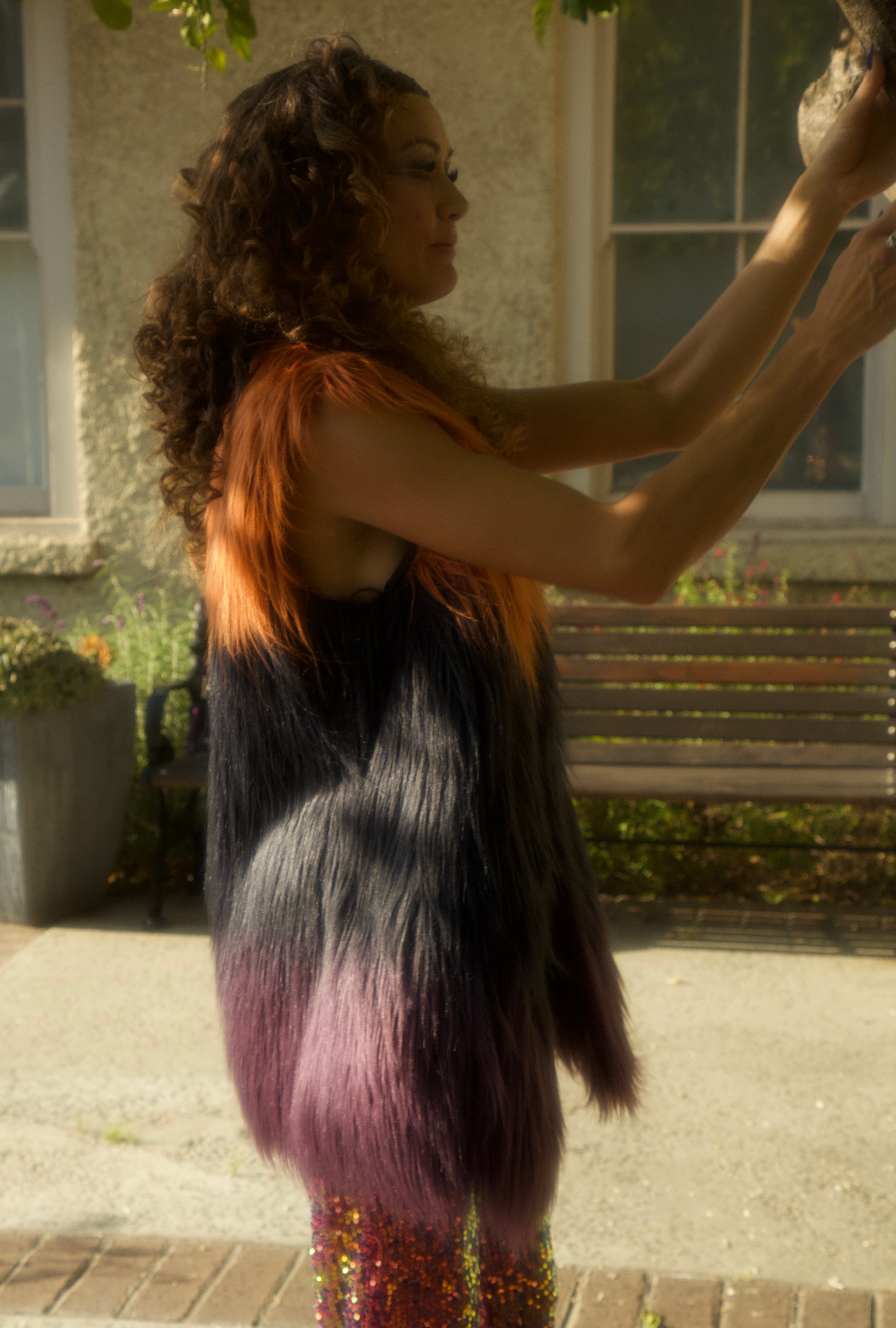 Faux Fur Ombré Vest by: Fever